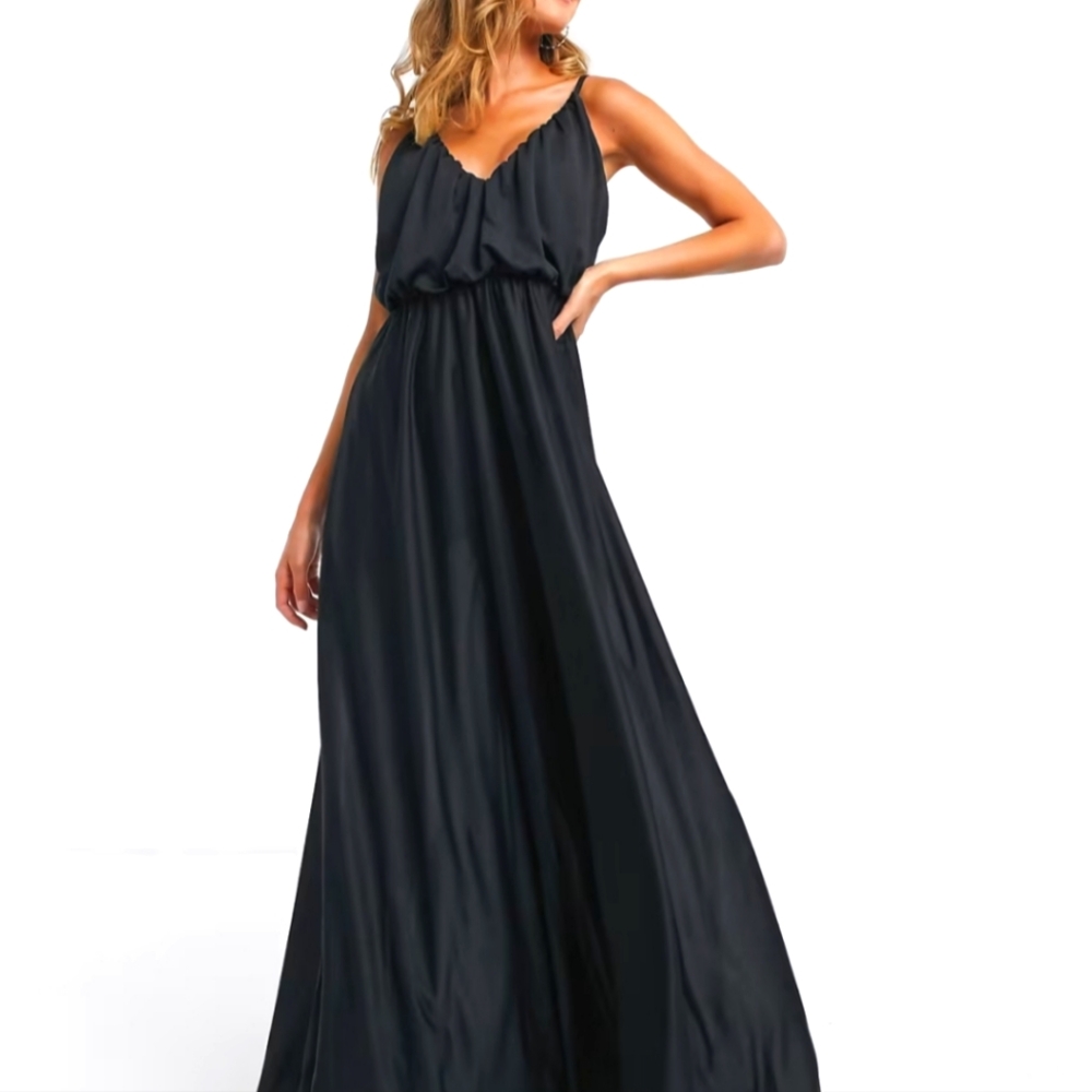 NEW Elegant Black Maxi Dress
